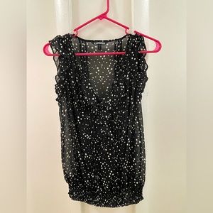 Sheer black Express Blouse